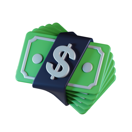 Billets de banque  3D Icon