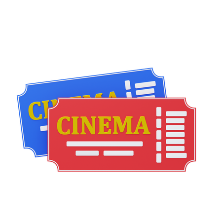 Billets de cinéma  3D Icon