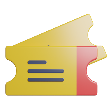 Billets de cinéma  3D Icon