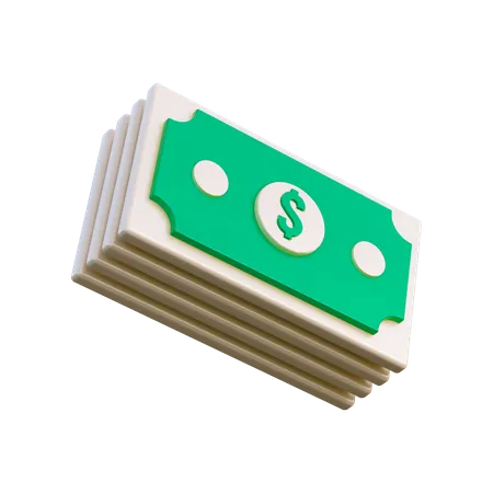 Billets de dollars  3D Illustration