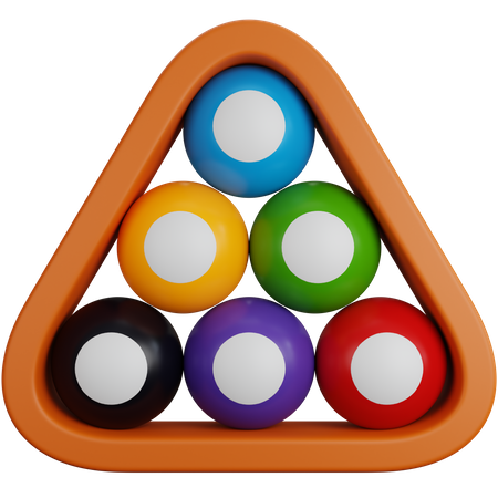 Billiard Ball Set  3D Icon