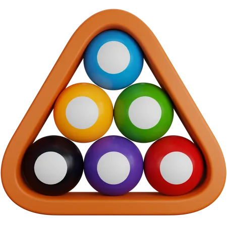 Billiard Ball Set  3D Icon