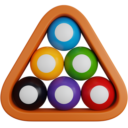 Billiard Ball Set  3D Icon
