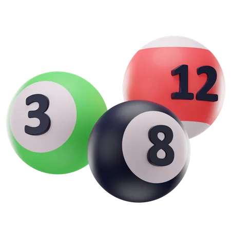 Billiard Balls  3D Icon