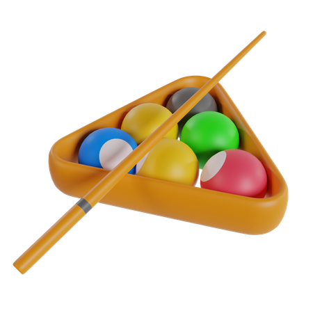 Billiard balls  3D Icon