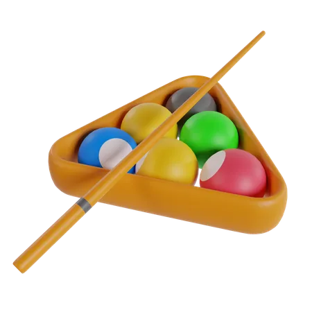 Billiard balls  3D Icon