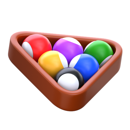 Billiard Balls  3D Icon