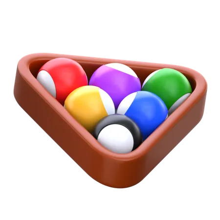 Billiard Balls  3D Icon