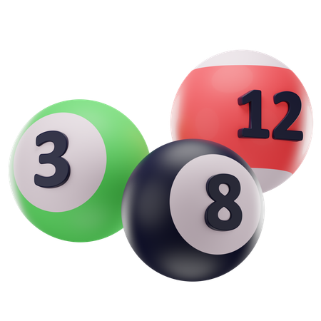 Billiard Balls  3D Icon