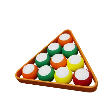 Billiard balls  3D Illustration