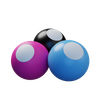 3d pool balls illustration