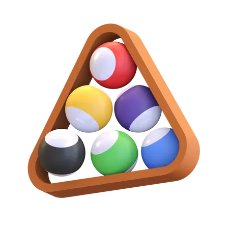 Casino Pool Table Ball Game Icon 3 D Illustration 3D Illustration