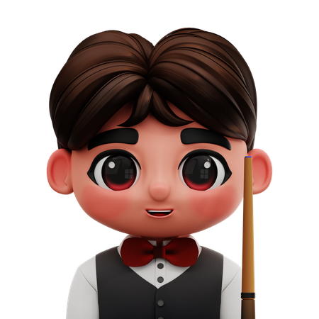 BILLIARD PLAYER  3D Icon