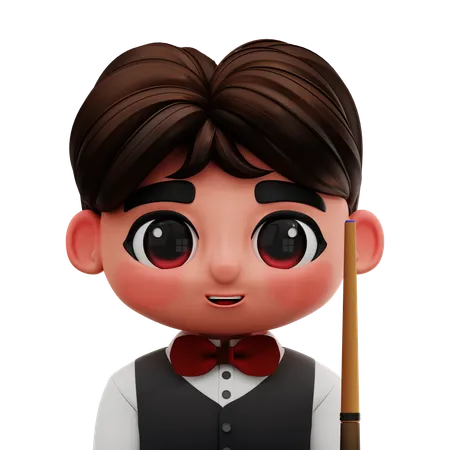 BILLIARD PLAYER  3D Icon