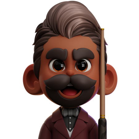 BILLIARD PLAYER  3D Icon