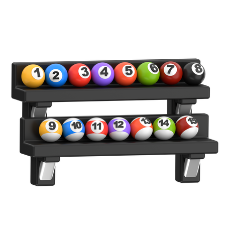 Billiards Ball Rack  3D Icon