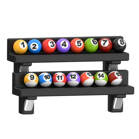 Billiards Ball Rack  3D Icon