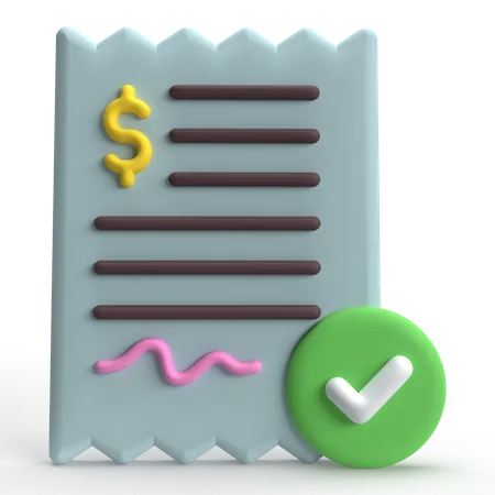 Billing  3D Icon