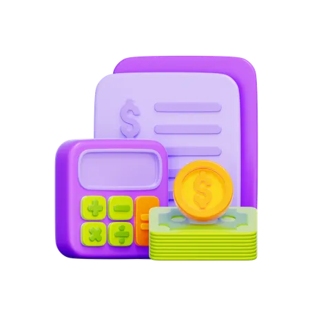 Billing Calculation  3D Icon