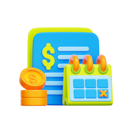 Billing Due Date  3D Icon