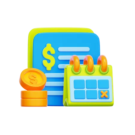Billing Due Date  3D Icon