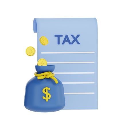 Billing Tax  3D Icon