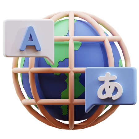 Billingual  3D Icon