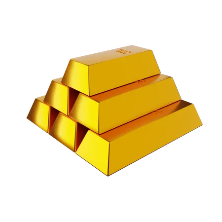 Billion gold investment  3D Icon