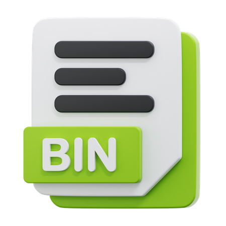 BIN FILE  3D Icon