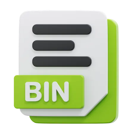 BIN FILE  3D Icon