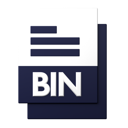 BIN File  3D Icon