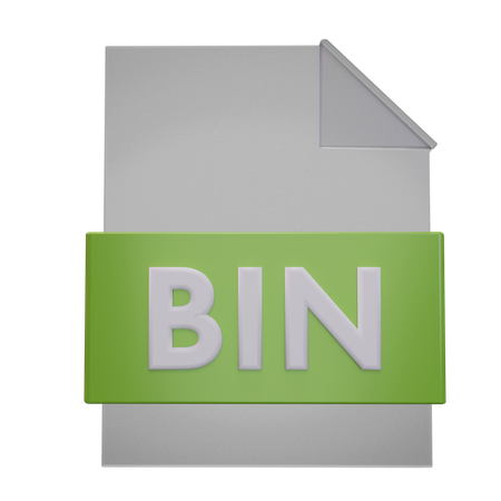 Bin File  3D Icon