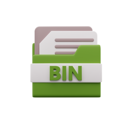 Bin File 3D Icon