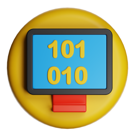 Binaire  3D Icon