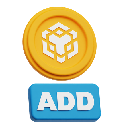 Binance Add  3D Icon