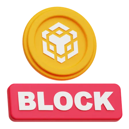 Binance-Block  3D Icon