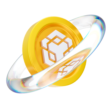 バイナンスブロックチェーン  3D Icon