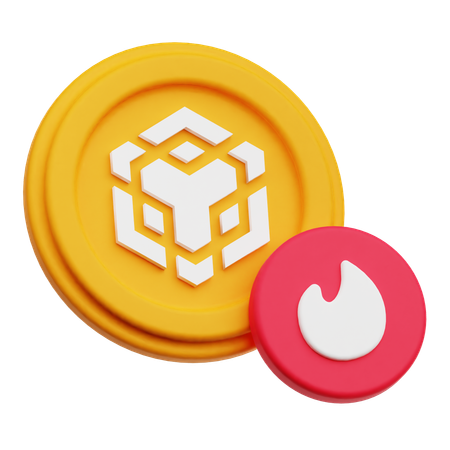 Binance Burn  3D Icon