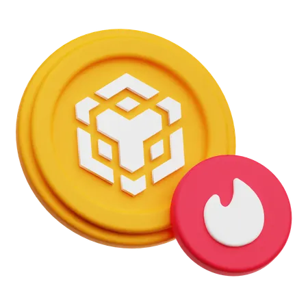 Binance Burn  3D Icon