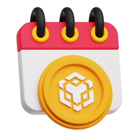 Binance Calendar  3D Icon