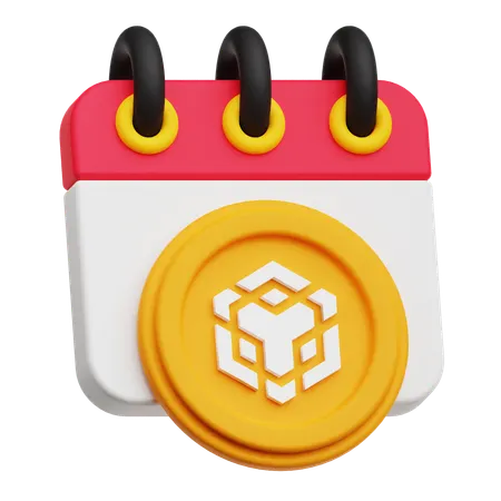 Binance Calendar  3D Icon
