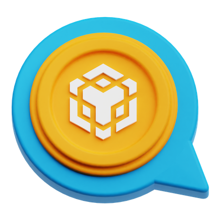 Binance Chat  3D Icon