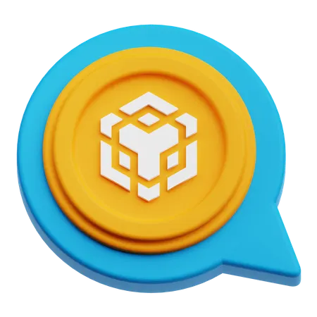 Binance Chat  3D Icon