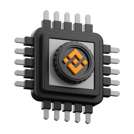 Binance Chip 3D Icon