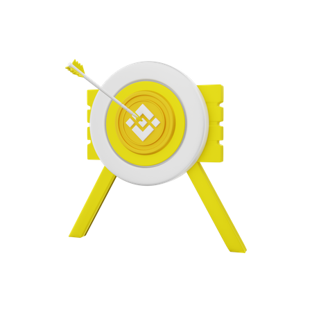 Cible binance  3D Illustration