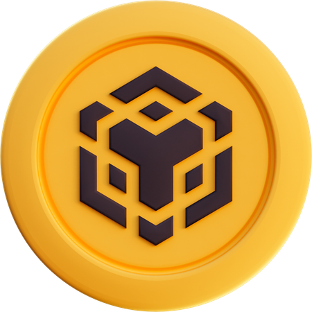 바이낸스 코인  3D Icon