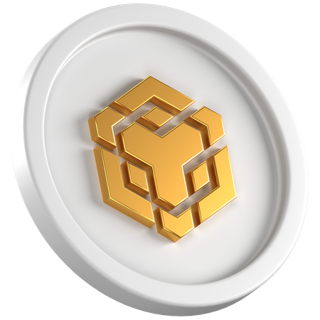 바이낸스 코인  3D Icon