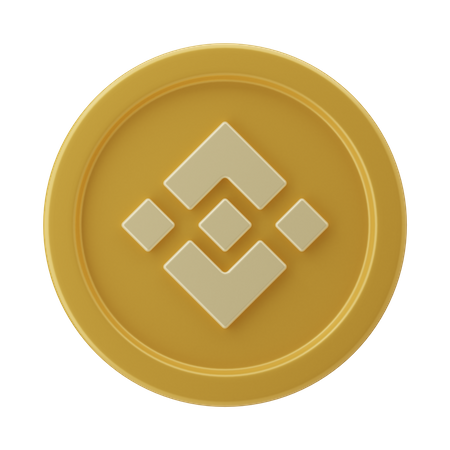 Binance Coin  3D Illustration