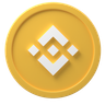 3d binance coin logo