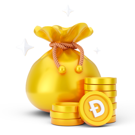 Binance Coin Bag  3D Icon